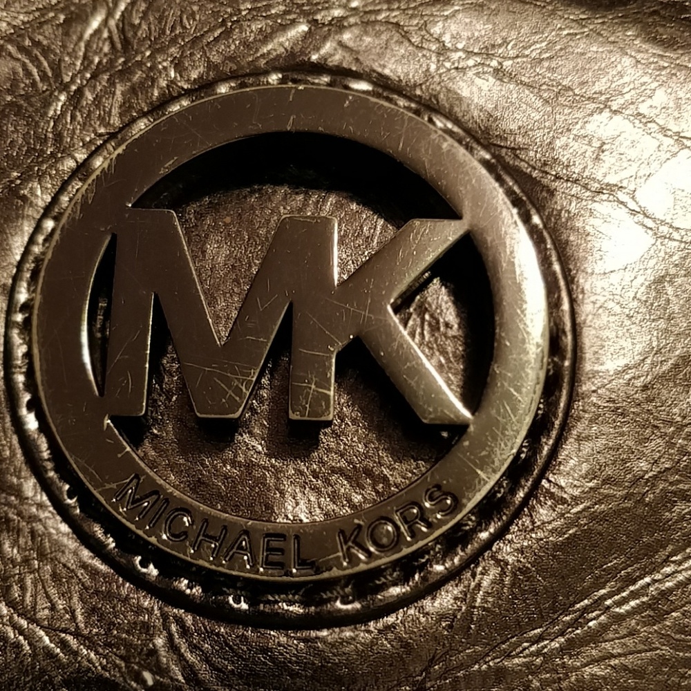 * Michael Kors Gunmetal Python Wallet - image 4